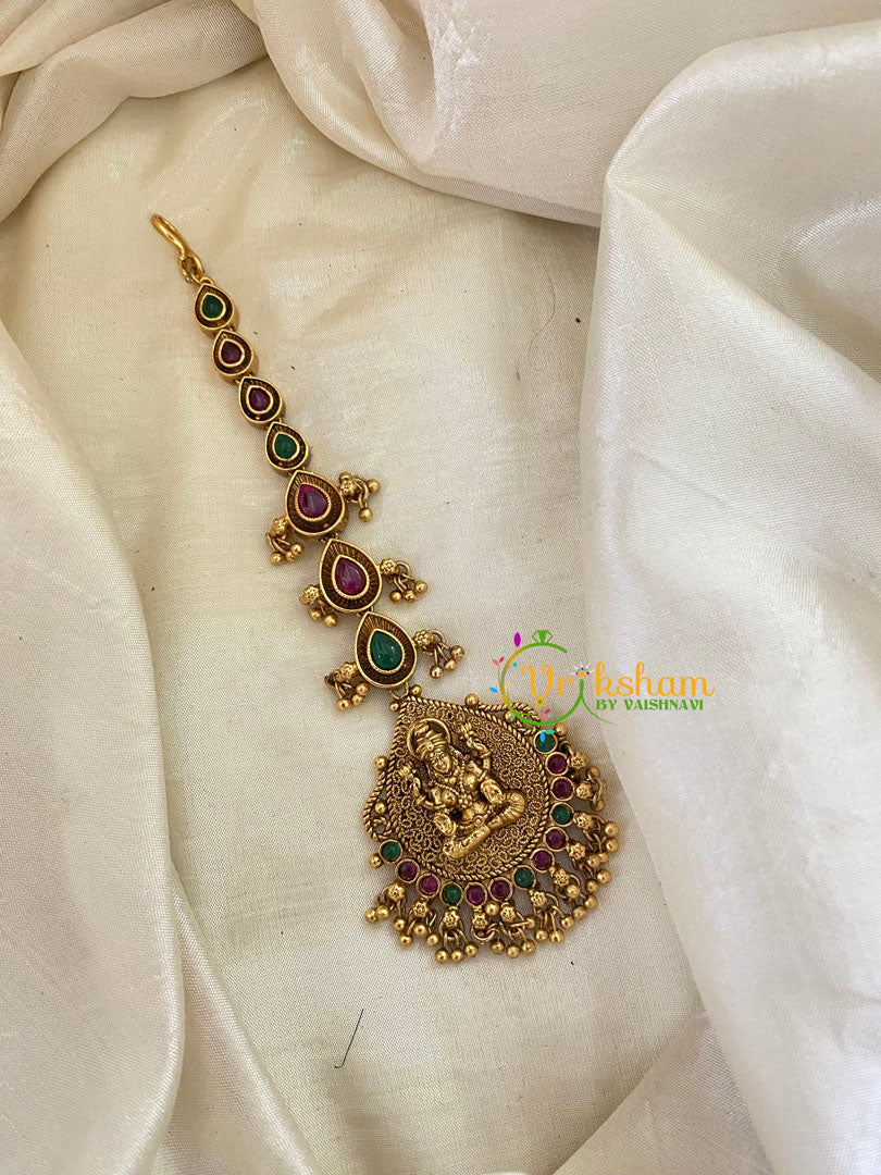 Premium AD Stone Lakshmi Maang Tikka -G8094