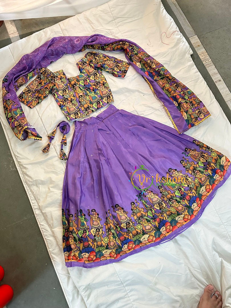 draft Lavender Indian Traditional Girls Lehenga -Dancers-VS1122 (Copy)