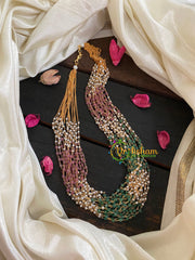 Layered  Pearl and White and Pastel beads Malai -15 layers-G4705