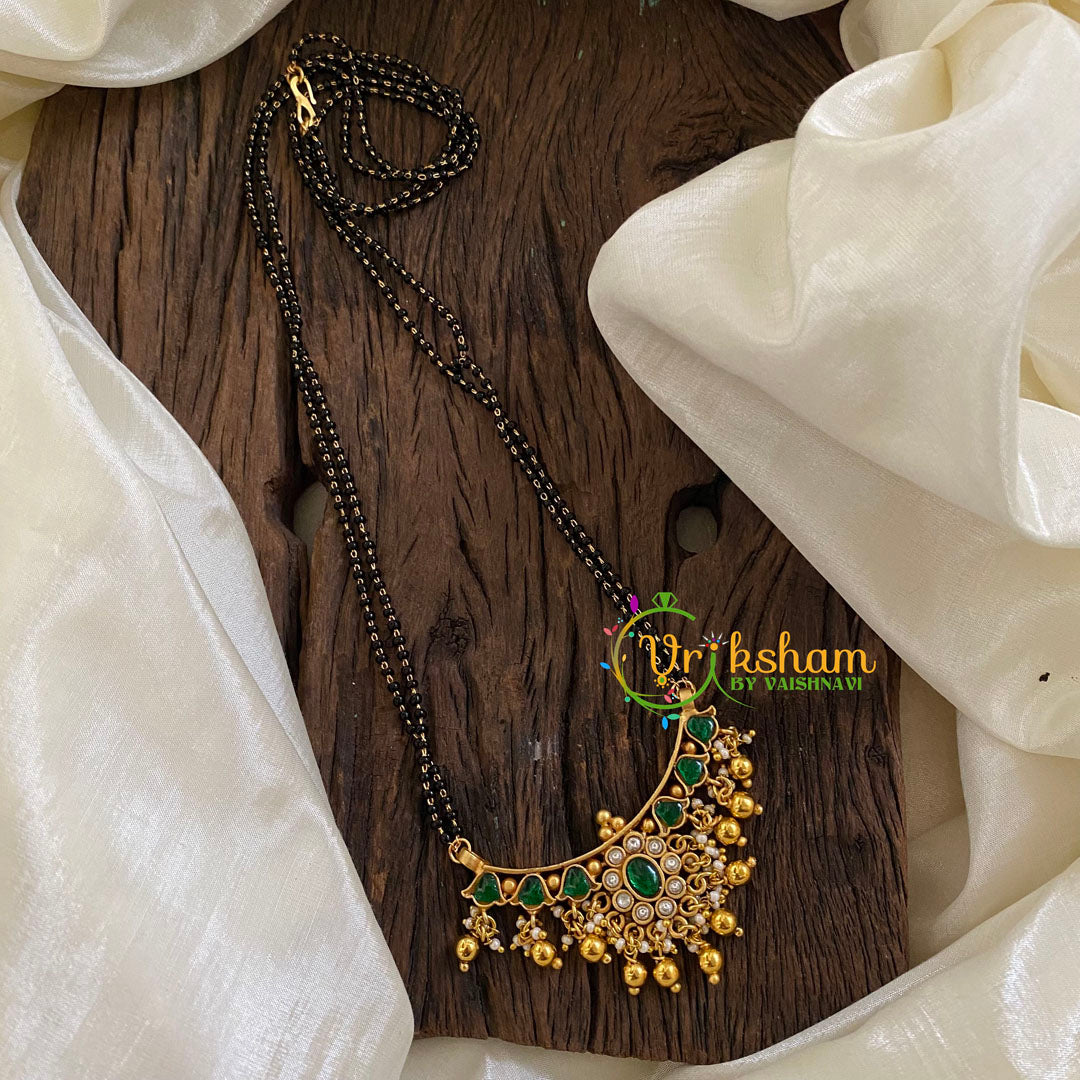 Precious Jadau Kundan Mangalsutra -Ghungroo-J1325