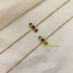 Premium Stone Pendant Anklets  -Pole -G8415