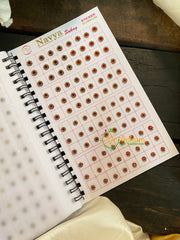 Round Stone Sticker Bindi Book-Navya Long -BB103