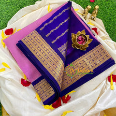  Lilac Korvai Handloom Silk Cotton Saree-VS336