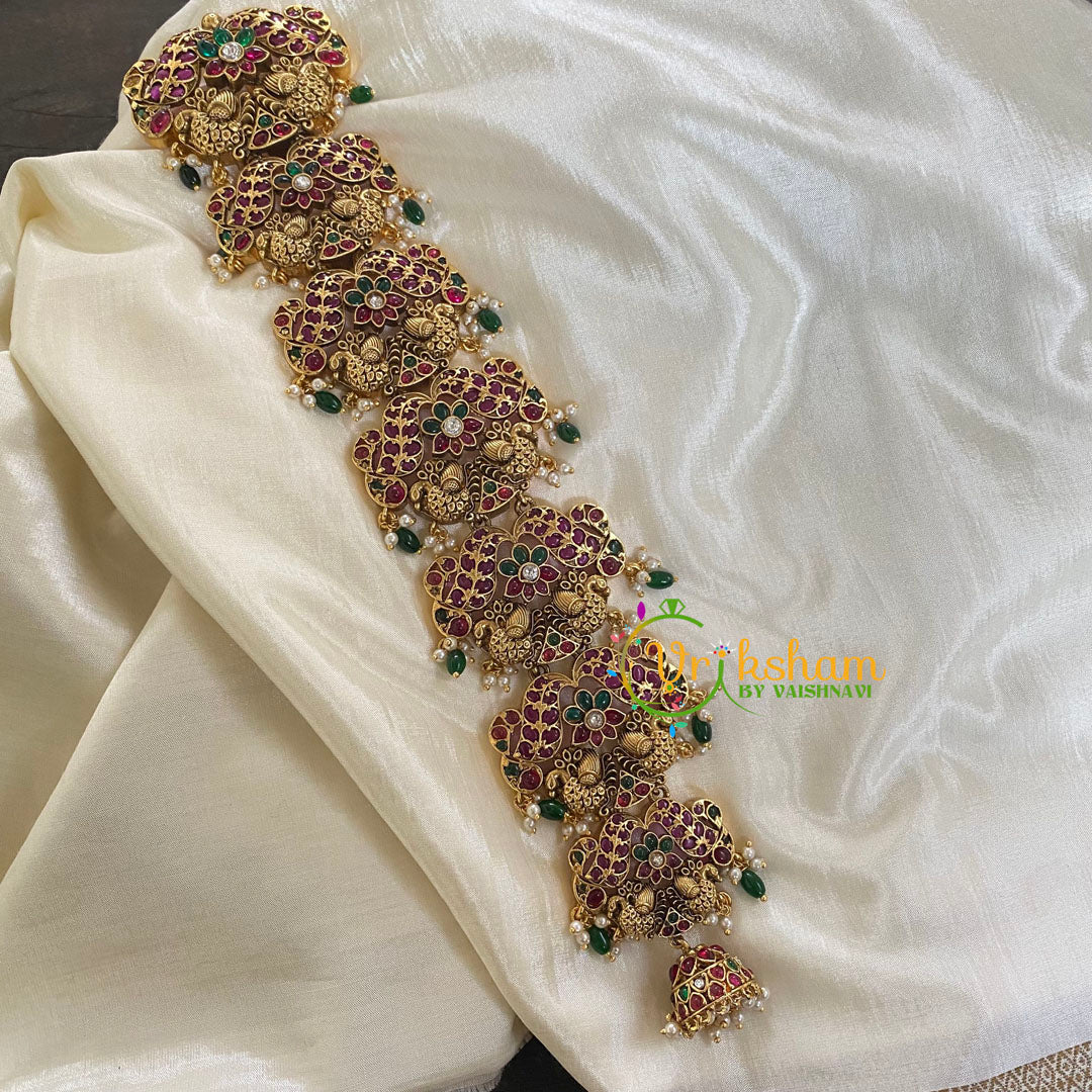 Precious Kemp Jada with Billai-Green Bead-G5860